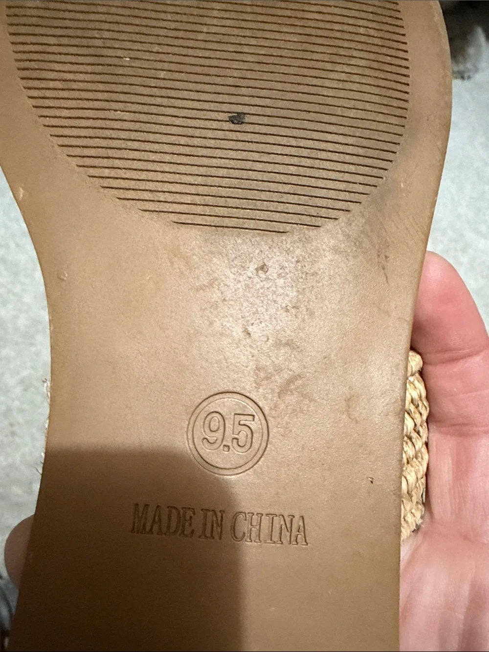 Steve Madden Tan Woven Double-Strap Slide Sandals